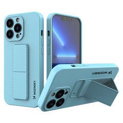 Wozinsky Kickstand Case silicone case with stand for iPhone 13 mini light blue (Light blue || Niebieski) hind ja info | Telefoni kaaned, ümbrised | kaup24.ee