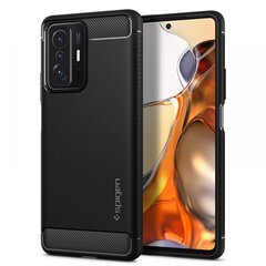 SPIGEN RUGGED ARMOR XIAOMI 11T 5G / 11T PRO 5G MATTE BLACK hind ja info | Telefoni kaaned, ümbrised | kaup24.ee