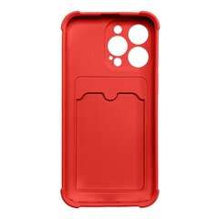 Card Armor Case cover for iPhone 13 mini card wallet Air Bag armored housing red (Red) hind ja info | Telefoni kaaned, ümbrised | kaup24.ee