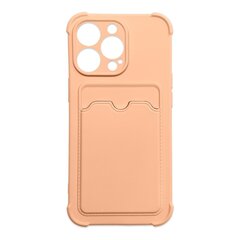 Card Armor Case cover for iPhone 13 mini card wallet Air Bag armored housing pink (Pink) hind ja info | Telefoni kaaned, ümbrised | kaup24.ee