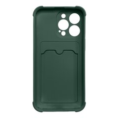 Card Armor Case cover for iPhone 13 mini card wallet Air Bag armored housing green (Green) hind ja info | Telefoni kaaned, ümbrised | kaup24.ee