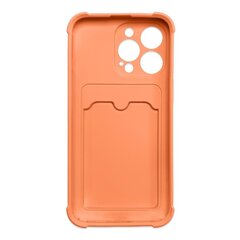 Card Armor Case cover for iPhone 13 Pro Max card wallet Air Bag armored housing orange (Orange) hind ja info | Telefoni kaaned, ümbrised | kaup24.ee