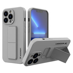Wozinsky Kickstand Case silicone case with stand for iPhone 13 gray (Grey) цена и информация | Чехлы для телефонов | kaup24.ee