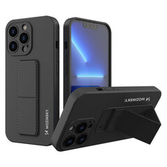 Wozinsky Kickstand Case iPhone 13 mini silicone case with stand black (Black) hind ja info | Telefoni kaaned, ümbrised | kaup24.ee
