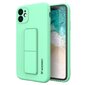 Wozinsky Kickstand Case Silicone Stand Cover for Samsung Galaxy A72 4G Mint (Mint) цена и информация | Telefoni kaaned, ümbrised | kaup24.ee