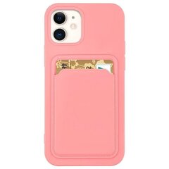 Card Case silicone wallet case with card holder documents for iPhone 11 Pro Max pink (Pink) цена и информация | Чехлы для телефонов | kaup24.ee