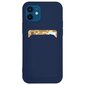 Card Case silicone wallet case with card holder documents for Xiaomi Poco X3 NFC navy blue (Navy Blue) цена и информация | Telefoni kaaned, ümbrised | kaup24.ee