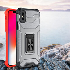 Crystal Ring Case Kickstand Tough Rugged Cover for iPhone XS Max blue (Light blue || Niebieski) hind ja info | Telefoni kaaned, ümbrised | kaup24.ee