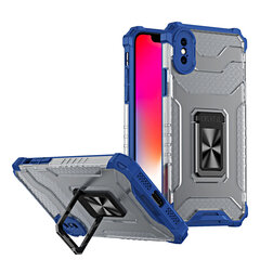 Crystal Ring Case Kickstand Tough Rugged Cover for iPhone XS Max blue (Light blue || Niebieski) цена и информация | Чехлы для телефонов | kaup24.ee