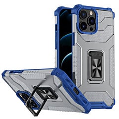 Crystal Ring Case Kickstand Tough Rugged Cover for iPhone 11 Pro blue (Light blue || Niebieski) hind ja info | Telefoni kaaned, ümbrised | kaup24.ee