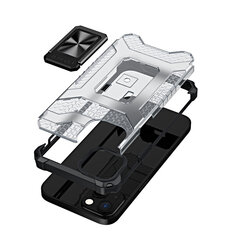 Crystal Ring Case Kickstand Tough Rugged Cover for iPhone 12 black (Black) цена и информация | Чехлы для телефонов | kaup24.ee