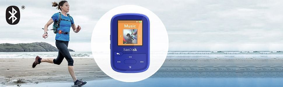 Sandisk Clip Sport Plus 16GB, sinine hind ja info | MP3-mängijad, MP4-mängijad | kaup24.ee