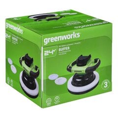 Полировальная машина GREENWORKS G24BU10 - 3502107, 24 В цена и информация | Шлифовальные машины | kaup24.ee