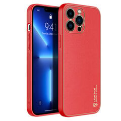 Dux Ducis Yolo elegant case made of soft TPU and PU leather for iPhone 13 Pro red (Red) hind ja info | Telefoni kaaned, ümbrised | kaup24.ee