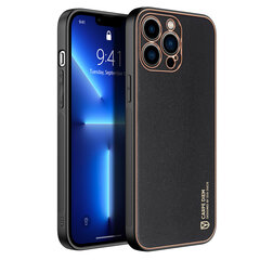 Dux Ducis Yolo elegant case made of soft TPU and PU leather for iPhone 13 Pro Max black (Black) hind ja info | Telefoni kaaned, ümbrised | kaup24.ee