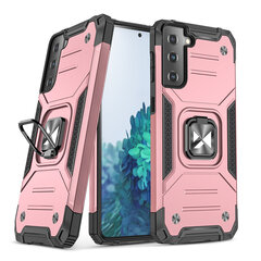 Wozinsky Ring Armor Tough Hybrid Case Cover + Magnetic Mount for Samsung Galaxy S22 gold (Pink) hind ja info | Telefoni kaaned, ümbrised | kaup24.ee