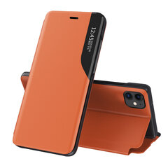 Eco Leather View Case elegant bookcase type case with kickstand for iPhone 13 Pro Max orange (Orange) hind ja info | Telefoni kaaned, ümbrised | kaup24.ee