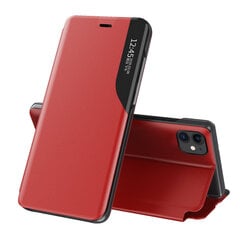 Eco Leather View Case elegant bookcase type case with kickstand for iPhone 13 Pro Max red (Red) hind ja info | Telefoni kaaned, ümbrised | kaup24.ee