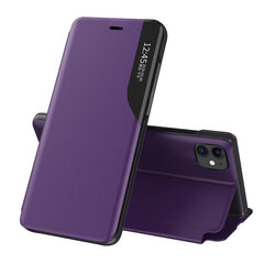 Eco Leather View Case elegant bookcase type case with kickstand for iPhone 13 mini purple (Purpurowy) цена и информация | Чехлы для телефонов | kaup24.ee