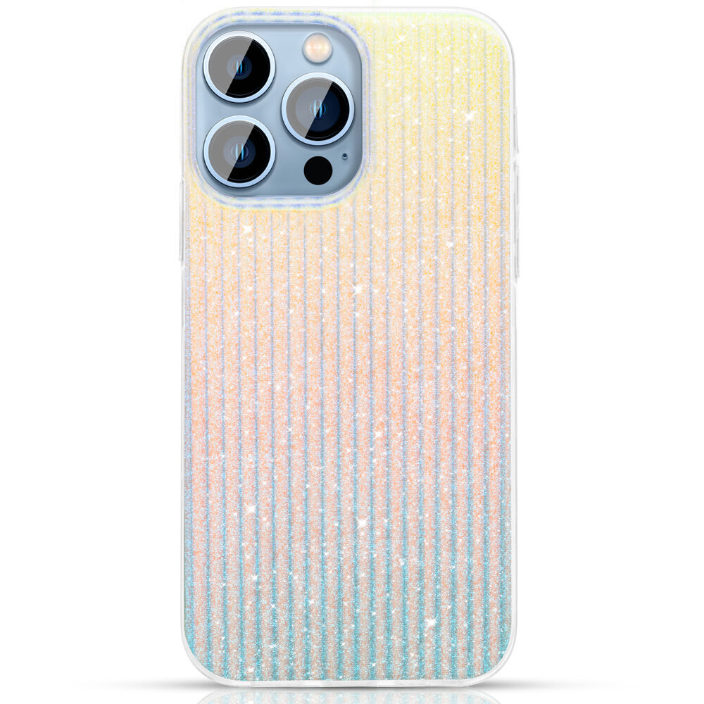 Kingxbar Travel Series luxurious elegant case for iPhone 13 Pro blue-orange (Clouds) (Orange || Niebieski) цена и информация | Telefoni kaaned, ümbrised | kaup24.ee