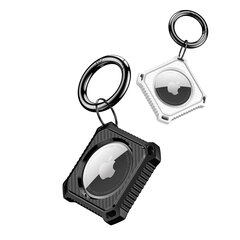 Dux Ducis 2x Case for AirTag Safe Gel Cover for Locator Key Chain Pendant White / Black цена и информация | Аксессуары для телефонов | kaup24.ee