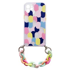 Color Chain Case gel flexible elastic case cover with a chain pendant for Samsung Galaxy A42 5G multicolour (1) (Moro || Multicolour) hind ja info | Telefoni kaaned, ümbrised | kaup24.ee