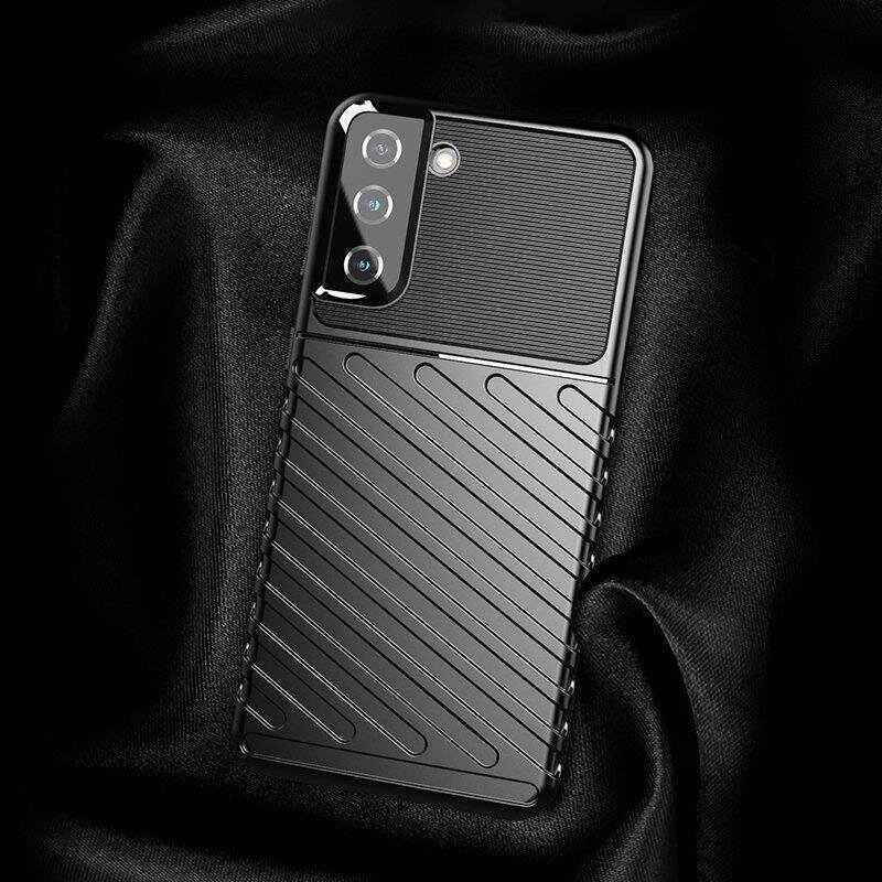 Thunder Case flexible armored cover for Samsung Galaxy S22 + (S22 Plus) black (Black) цена и информация | Telefoni kaaned, ümbrised | kaup24.ee