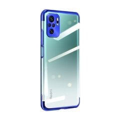 Clear Color Case Gel TPU Electroplating frame Cover for Xiaomi Redmi Note 10 5G / Poco M3 Pro blue (Light blue || Niebieski) цена и информация | Чехлы для телефонов | kaup24.ee