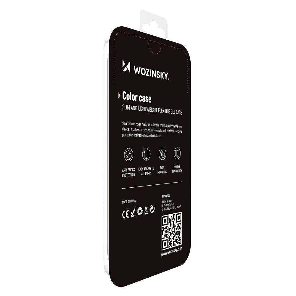 Wozinsky Color Case silicone flexible durable case iPhone 13 Pro Max black (Black) hind ja info | Telefoni kaaned, ümbrised | kaup24.ee