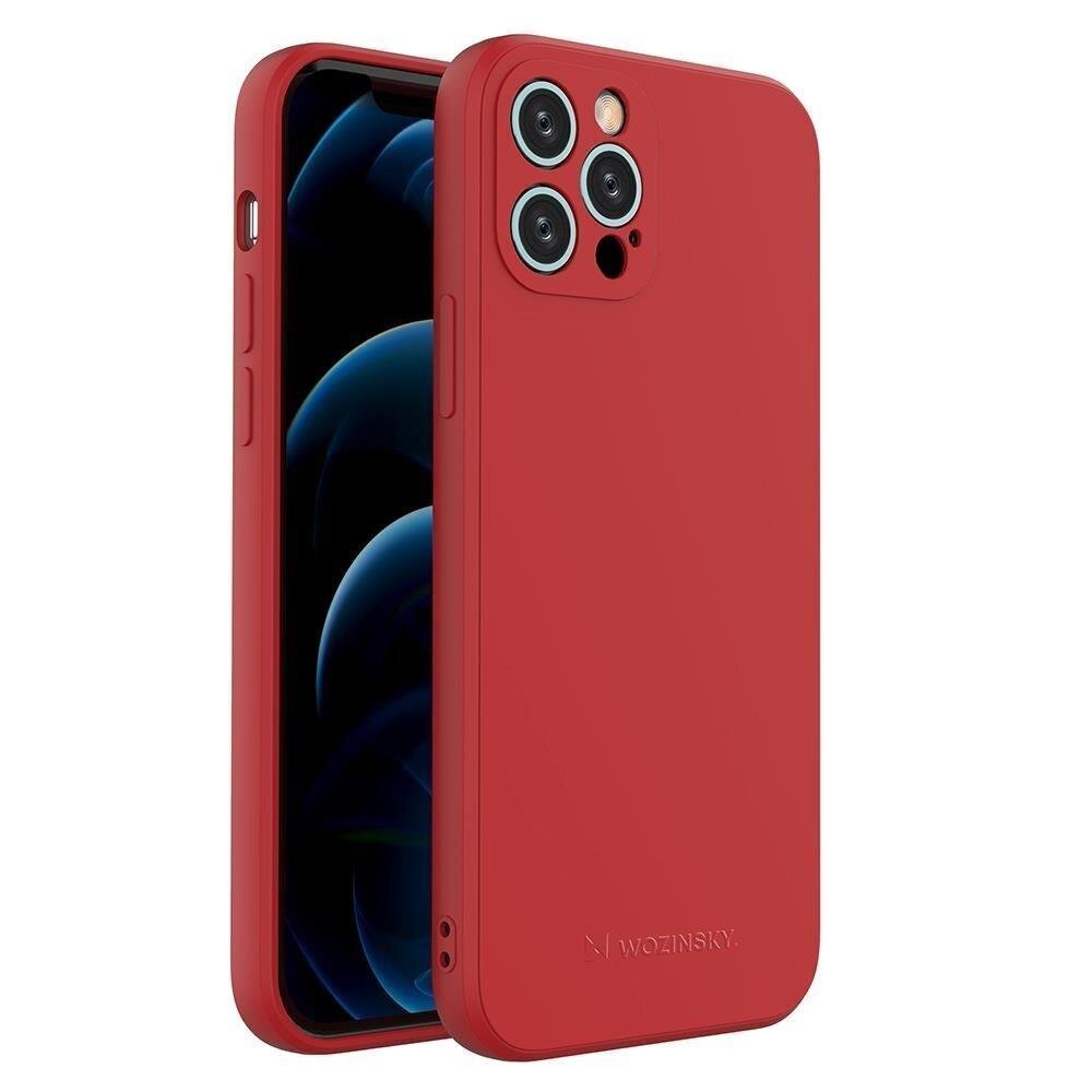 Wozinsky Color Case silicone flexible durable case iPhone 13 mini red (Red) цена и информация | Telefoni kaaned, ümbrised | kaup24.ee