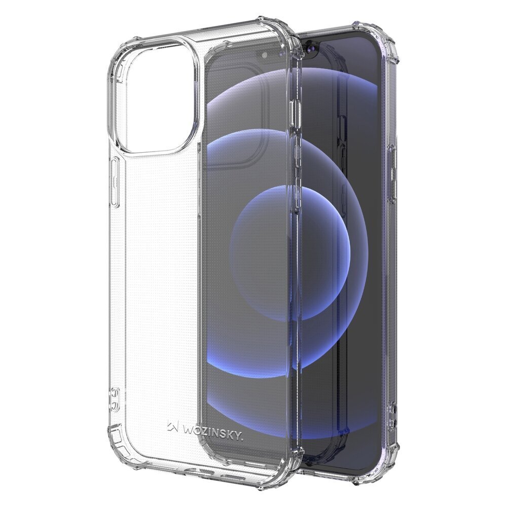 Wozinsky Anti Shock durable case with Military Grade Protection for iPhone 13 Pro Max transparent (Transparent \ iPhone 13 Pro Max) цена и информация | Telefoni kaaned, ümbrised | kaup24.ee