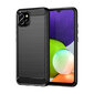 Carbon Case Flexible Cover Case for Samsung A03S EU (166.5) black hind ja info | Telefoni kaaned, ümbrised | kaup24.ee