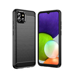 Carbon Case Flexible Cover Case for Samsung A03S EU (166.5) black цена и информация | Чехлы для телефонов | kaup24.ee