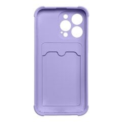 Card Armor Case cover for iPhone 12 Pro card wallet Air Bag armored housing purple (Purpurowy) цена и информация | Чехлы для телефонов | kaup24.ee
