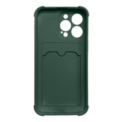 Card Armor Case cover for iPhone 12 Pro card wallet Air Bag armored housing green (Green) hind ja info | Telefoni kaaned, ümbrised | kaup24.ee