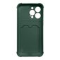 Card Armor Case cover for iPhone 12 Pro card wallet Air Bag armored housing green (Green) hind ja info | Telefoni kaaned, ümbrised | kaup24.ee