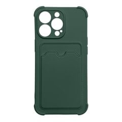Card Armor Case cover for iPhone 12 Pro card wallet Air Bag armored housing green (Green) hind ja info | Telefoni kaaned, ümbrised | kaup24.ee