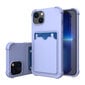 Card Armor Case cover for Xiaomi Redmi 10X 4G / Xiaomi Redmi Note 9 card wallet Air Bag armored housing blue (Light blue || Niebieski) цена и информация | Telefoni kaaned, ümbrised | kaup24.ee