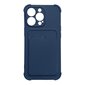 Card Armor Case cover for Xiaomi Redmi Note 10 / Redmi Note 10S card wallet Air Bag armored housing navy blue (Navy Blue) hind ja info | Telefoni kaaned, ümbrised | kaup24.ee