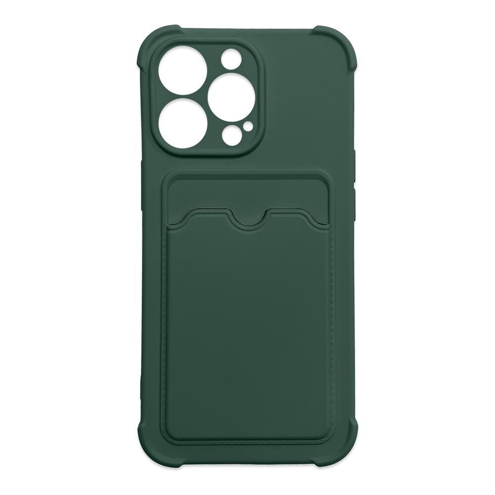 Card Armor Case cover for Samsung Galaxy A32 4G card wallet Air Bag armored housing green (Green) hind ja info | Telefoni kaaned, ümbrised | kaup24.ee