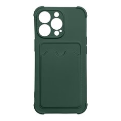 Card Armor Case cover for Samsung Galaxy A22 4G card wallet Air Bag armored housing green (Green) hind ja info | Telefoni kaaned, ümbrised | kaup24.ee