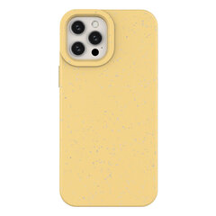 Eco Case Case for iPhone 12 Silicone Cover Phone Cover Yellow (Yellow) hind ja info | Telefoni kaaned, ümbrised | kaup24.ee