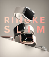 Ringke Slim Watch Case Set 2x Case for Watch 7 Smartwatch 41mm Transparent + Dark Chrome (S58995RS) (Ciemny chrom) цена и информация | Аксессуары для смарт-часов и браслетов | kaup24.ee