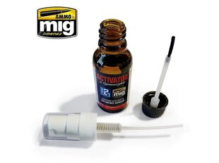 AMMO MIG - ACTIVATOR FOR CYANOACRYLATE, 20ml, 8037 цена и информация | Клей | kaup24.ee