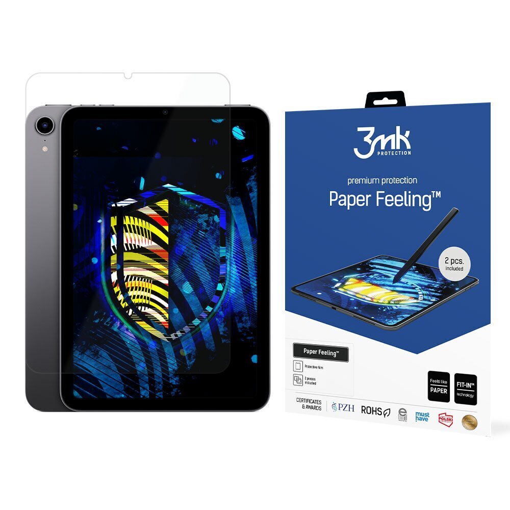 Apple iPad Mini 6 - 3mk Paper Feeling™ 8.3'' screen protector цена и информация | Tahvelarvuti lisatarvikud | kaup24.ee