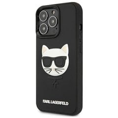 Karl Lagerfeld KLHCP13XCH3DBK 13 Pro Max 6.7 &quot;black / black hardcase 3D Rubber Choupette цена и информация | Чехлы для телефонов | kaup24.ee