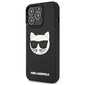 Karl Lagerfeld KLHCP13XCH3DBK 13 Pro Max 6.7 &quot;black / black hardcase 3D Rubber Choupette hind ja info | Telefoni kaaned, ümbrised | kaup24.ee