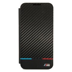 Case BMW BMBKS22MPUCARTCBK S22 + S906 black / black bookcase M Collection Triangles hind ja info | Telefoni kaaned, ümbrised | kaup24.ee