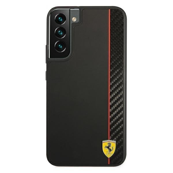 Ferrari FESAXHCS22MBK S22 + S906 black / black hardcase On Track Carbon Stripe hind ja info | Telefoni kaaned, ümbrised | kaup24.ee