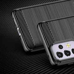 Carbon Case Flexible Cover Sleeve for Samsung Galaxy A33 5G black цена и информация | Чехлы для телефонов | kaup24.ee